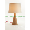 Elegant Modern Wooden  Reading Lamps With Brown Lampshade